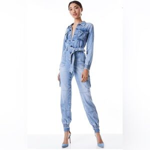 Alice + Olivia Denim jumpsuit Etha Jumpsuit